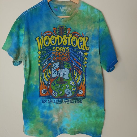 Liquid Blue Other - Liquid Blue Tie Dye Woodstock 1969 Shirt